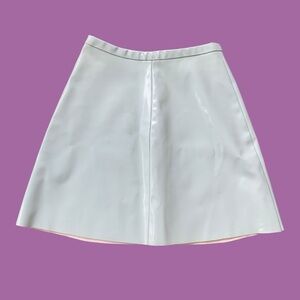 American Apparel VInyl PVC baby blue mini skirt XS